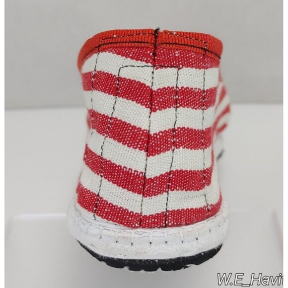 DROGHERIA CRIVELLINI WOMEN'S FURLANE SLIPPERS — RED STRIPE TYRE SOLES SIZE US 10 - Picture 4 of 16